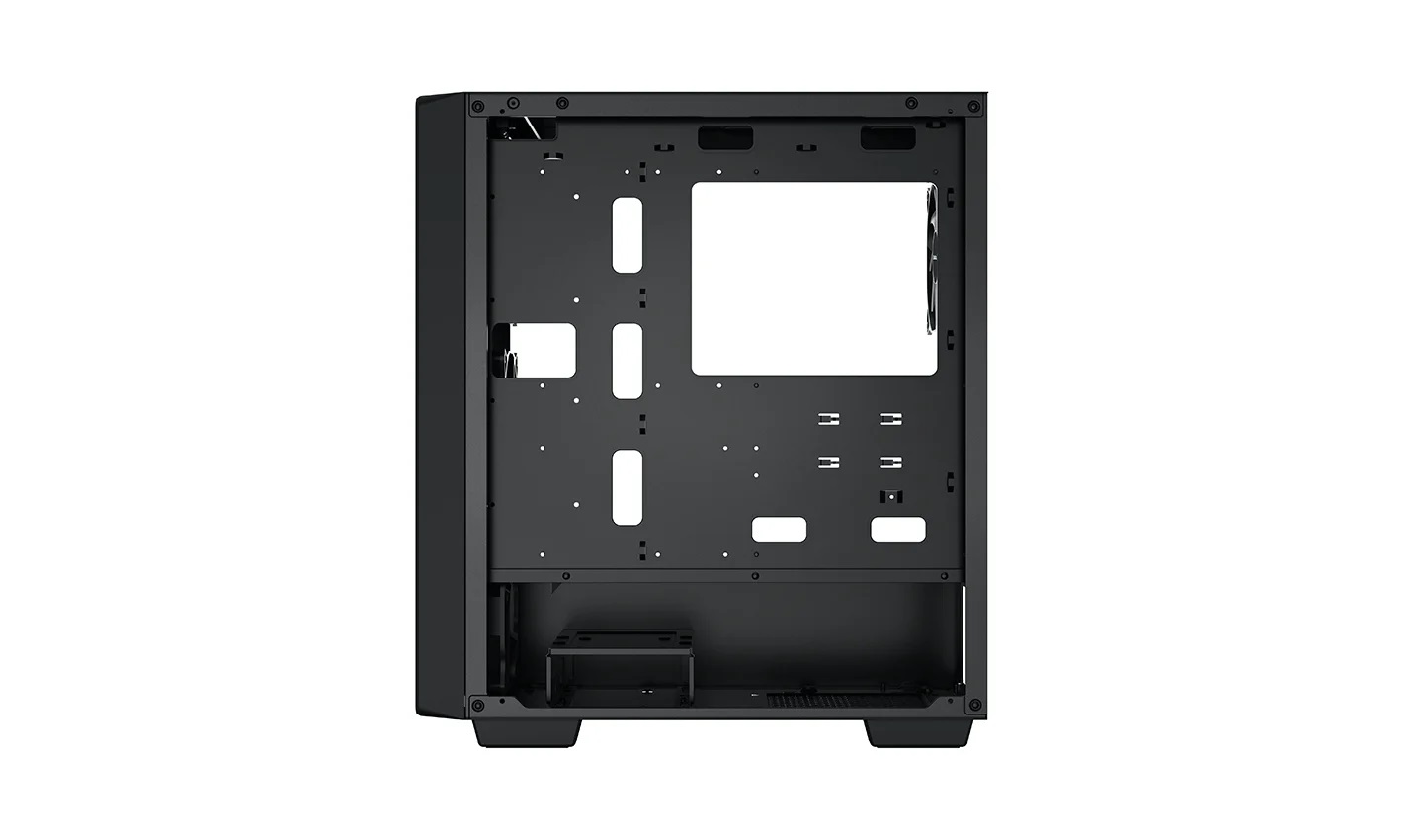 DEEPCOOL "CC560" ATX Case, with Side-Window (Tempered Glass Side Panel) & Mesh Front Panel, without PSU, Tool-less, Pre-installed: Front 3x120mm LED fans, Rear 1x140mm LED fan, Top panel Magnetic dust filter, 1xUSB3.0, 1xUSB2.0, 1xAudio, Black photo 2