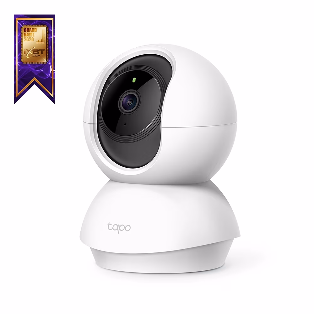 Indoor IP Security Camera TP-LINK Tapo TC70, White, No Hub Required, FHD (1920x1080), Pan/Tilt Smart IP Camera, WiFi, 114° angle lens, 1/2.9“, F/NO: 2.4; Focal Length: 4mm, 2-way audio, Privacy Mode, Motion Tracking, Night Vision, 360° Panoramic Snapshot 