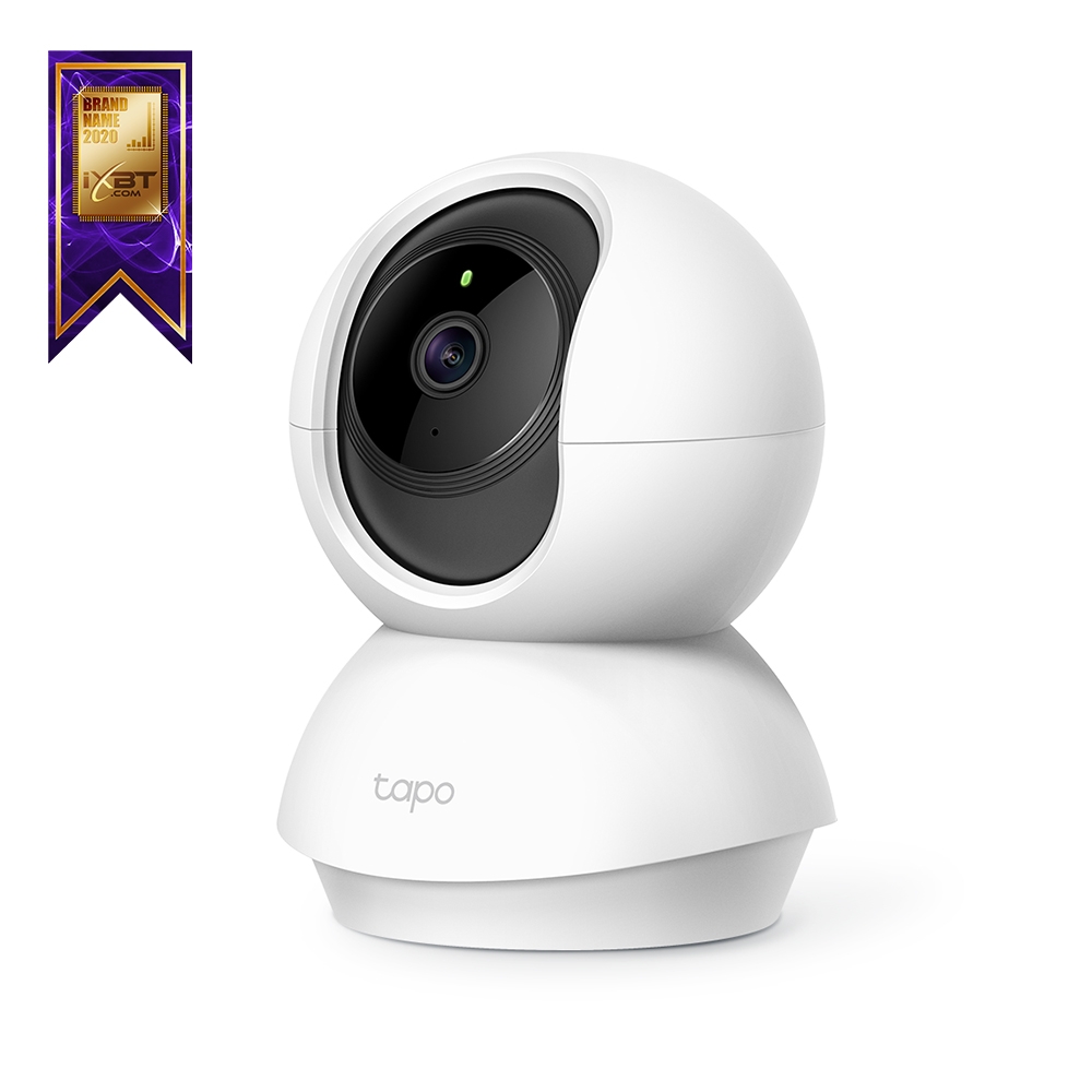 Indoor IP Security Camera TP-LINK Tapo TC70, White, No Hub Required, FHD (1920x1080), Pan/Tilt Smart IP Camera, WiFi, 114° angle lens, 1/2.9“, F/NO: 2.4; Focal Length: 4mm, 2-way audio, Privacy Mode, Motion Tracking, Night Vision, 360° Panoramic Snapshot photo 1