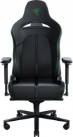 Razer Gaming Chair Enki Black/Green Class 4 gas lift, EPU Synthetic Leather, 5-star metal powder coated, Tilting seat with locking possibility, Recommended Size: (166.5 – 204cm), < 136kg, Black/Green thumbnav 1