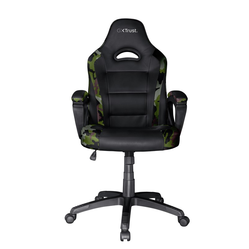 Trust Gaming Chair GXT 701C Ryon - Camo, PU leather, Class 4 gas lift, Adjustable seat height, Armrest with comfortable cushions, Strong wooden frame, Min/max height user 160 cm - 190 cm, up to 150kg photo 1