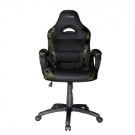 Trust Gaming Chair GXT 701C Ryon - Camo, PU leather, Class 4 gas lift, Adjustable seat height, Armrest with comfortable cushions, Strong wooden frame, Min/max height user 160 cm - 190 cm, up to 150kg