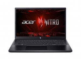 ACER Nitro ANV15-51 Obsidian Black (NH.QNCEU.008) 15.6" FHD IPS 144Hz (Intel Core i5-13420H 8xCore 3.4-4.6GHz, 16GB (2x8) DDR5 RAM, 512GB PCIe NVMe SSD, GeForce RTX 3050 4GB GDDR6, WiFi6-AX/BT 5.1, FPR, 4cell, HD Webcam, Backlit KB, EN/RU/UA, No OS, 2.1kg thumbnav 1