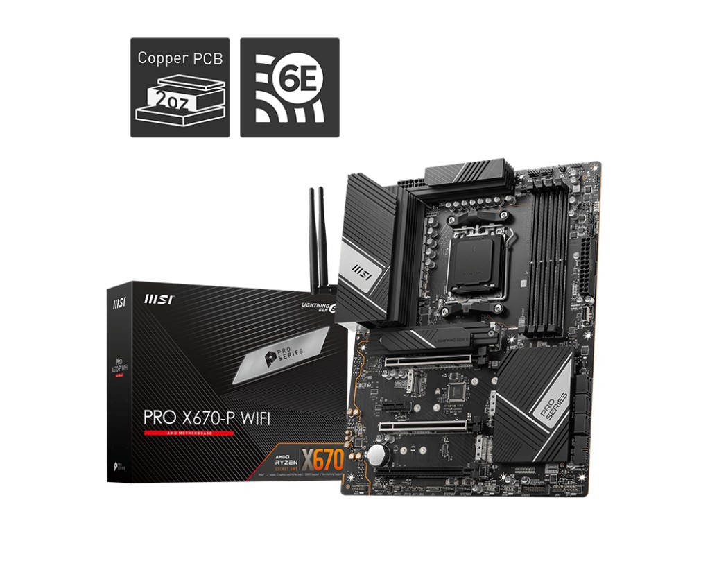 Placa de baza MSI PRO X670-P WIFI / AM5 / AMD X670 / DDR5 / ATX photo 1
