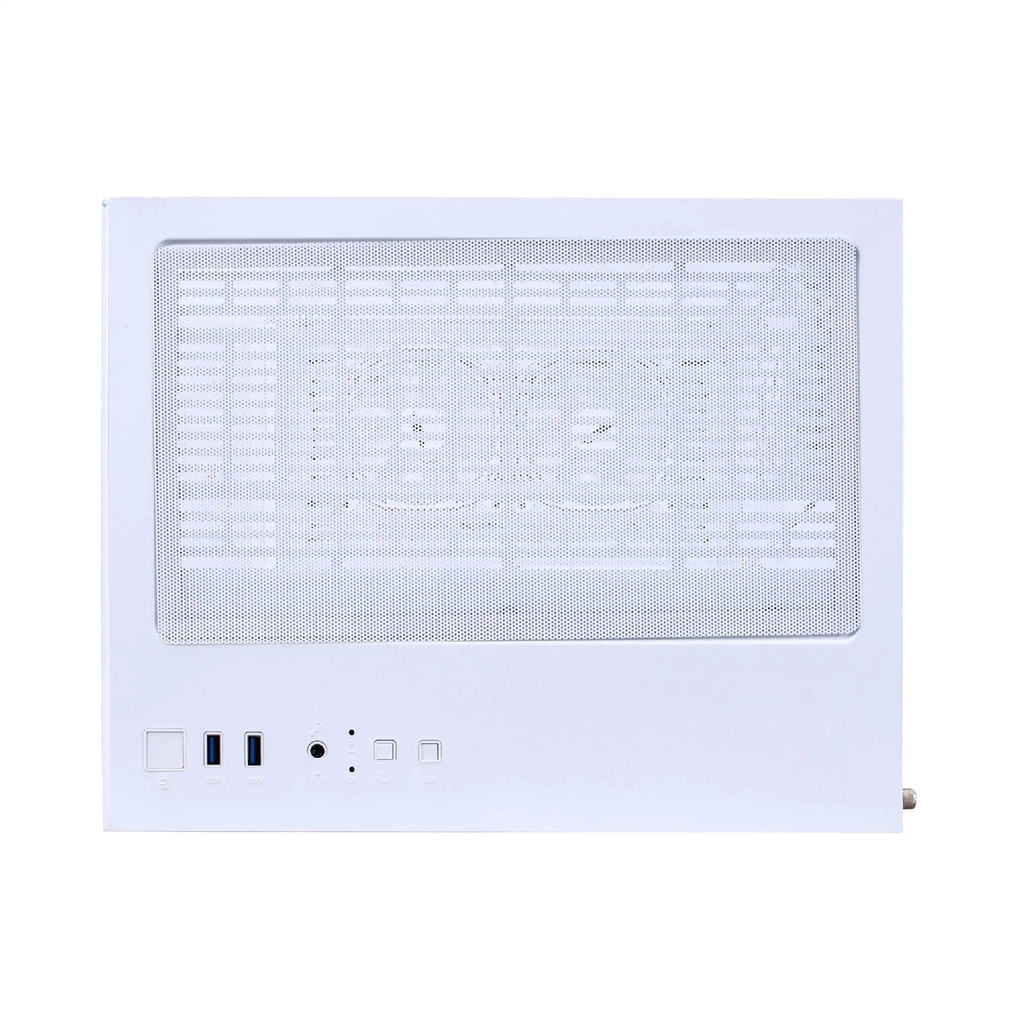 Carcasa 1STPLAYER MV5-TP / no PSU / Side-Window / 7x120mm / mATX / White photo 6