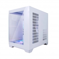 Carcasa 1STPLAYER MV5-TP / no PSU / Side-Window / 7x120mm / mATX / White thumbnav 4