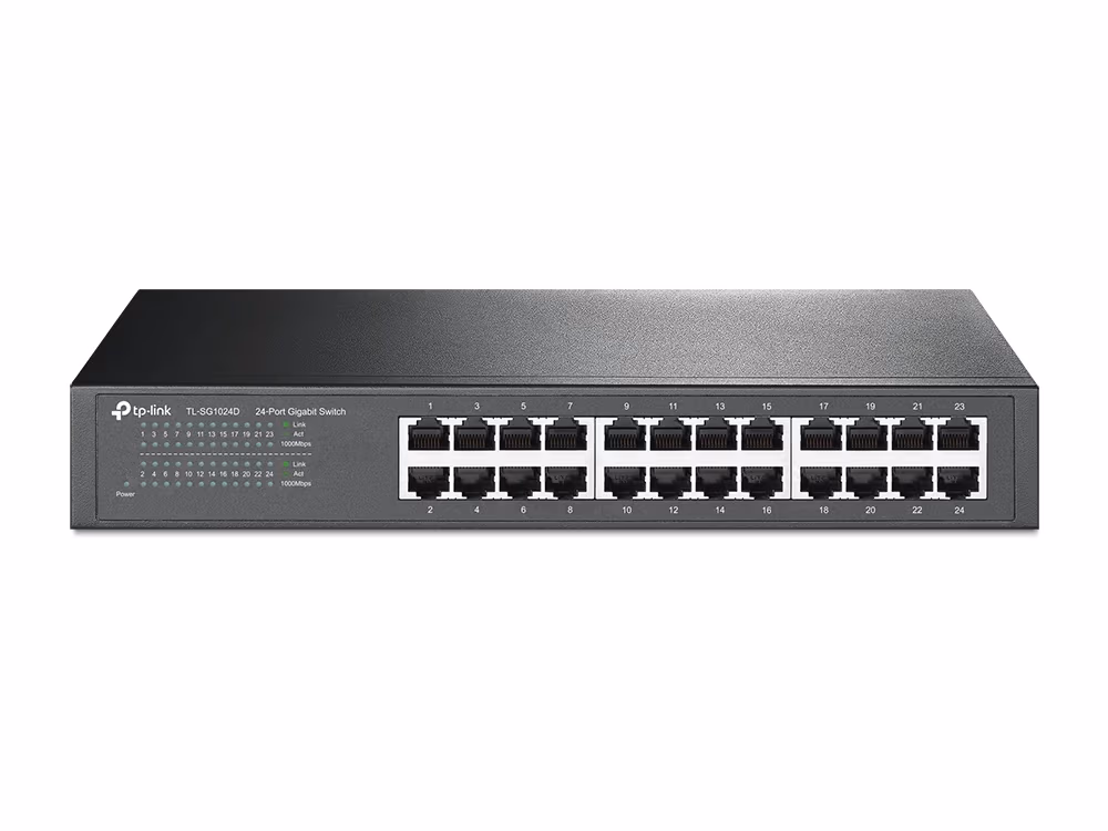 Коммутатор TP-LINK TL-SG1024 / 24 port / 1GB / RJ45 / 1U 19-inch rack-mountable steel case