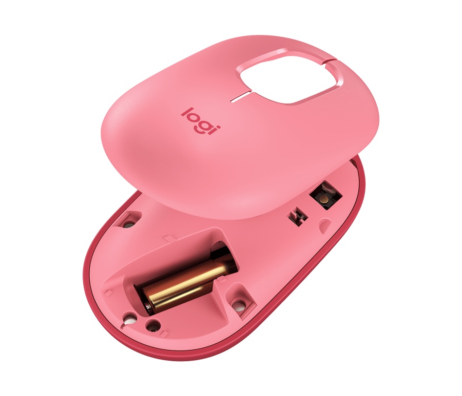 Logitech POP Mouse Wireless Mouse with Customizable Emoji, Multi-device, SilentTouch, SmartWheel, 2 Programmable buttons, Heartbreaker/Rose photo 5