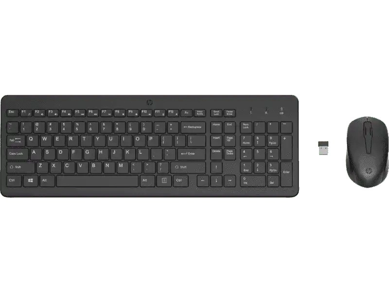 Tastatura si mouse Wireless HP 330, Black
