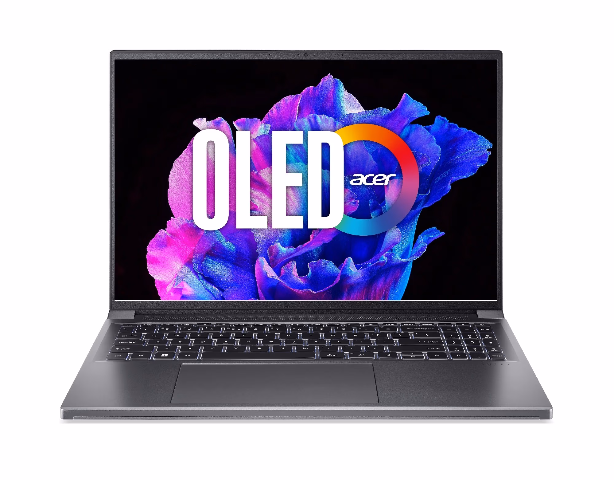 Laptop 16” ACER Swift X (NX.KN8EU.001)/ 3.2K(16:10)/ OLED/ AMD Ryzen 5 7640HS/ 16GB/ 512GB SSD/ RTX3050/ Win11H/ Steel Gray 