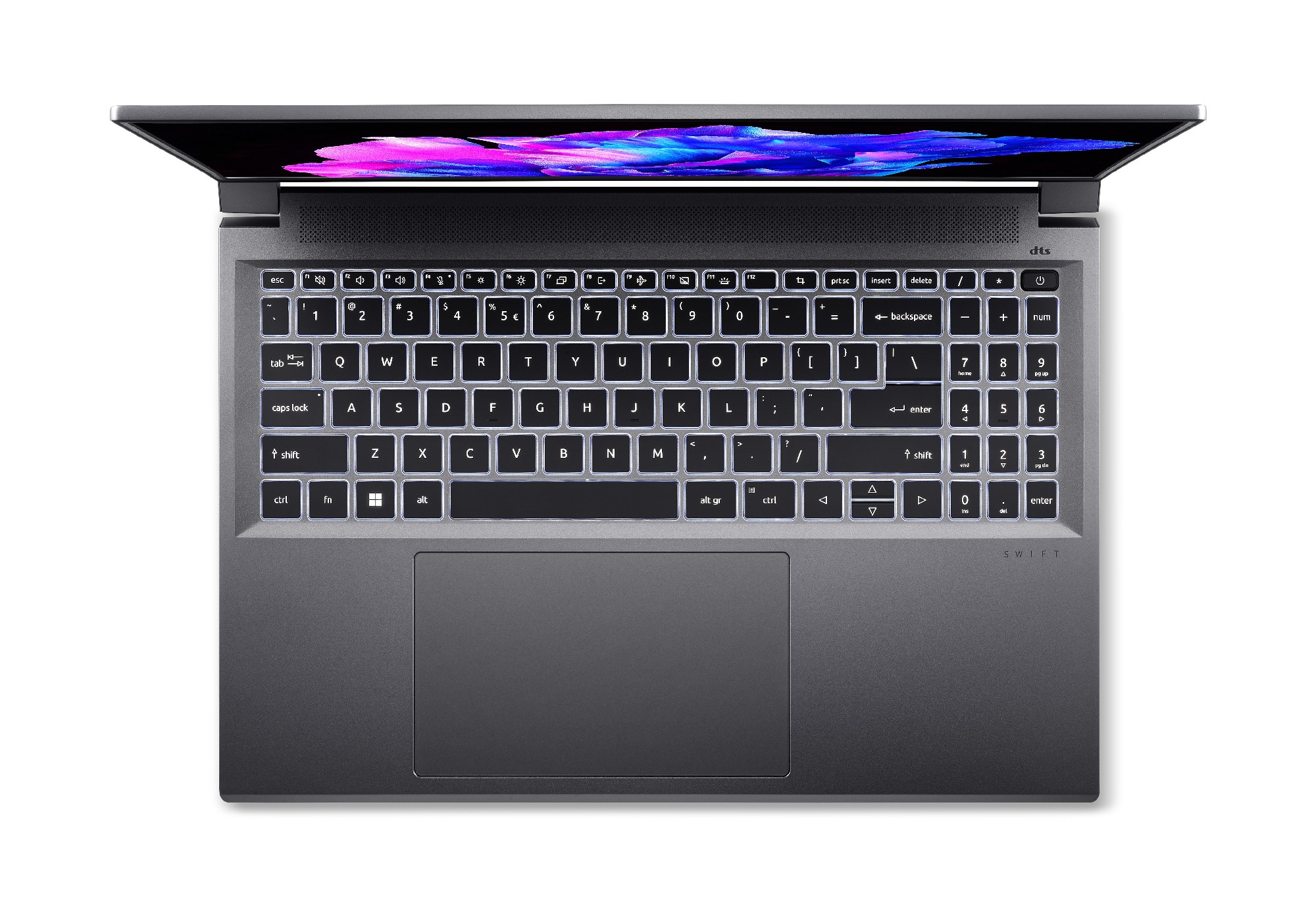 Laptop 16” ACER Swift X (NX.KN8EU.001)/ 3.2K(16:10)/ OLED/ AMD Ryzen 5 7640HS/ 16GB/ 512GB SSD/ RTX3050/ Win11H/ Steel Gray photo 4