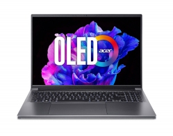 Laptop 16” ACER Swift X (NX.KN8EU.001)/ 3.2K(16:10)/ OLED/ AMD Ryzen 5 7640HS/ 16GB/ 512GB SSD/ RTX3050/ Win11H/ Steel Gray thumbnav 1