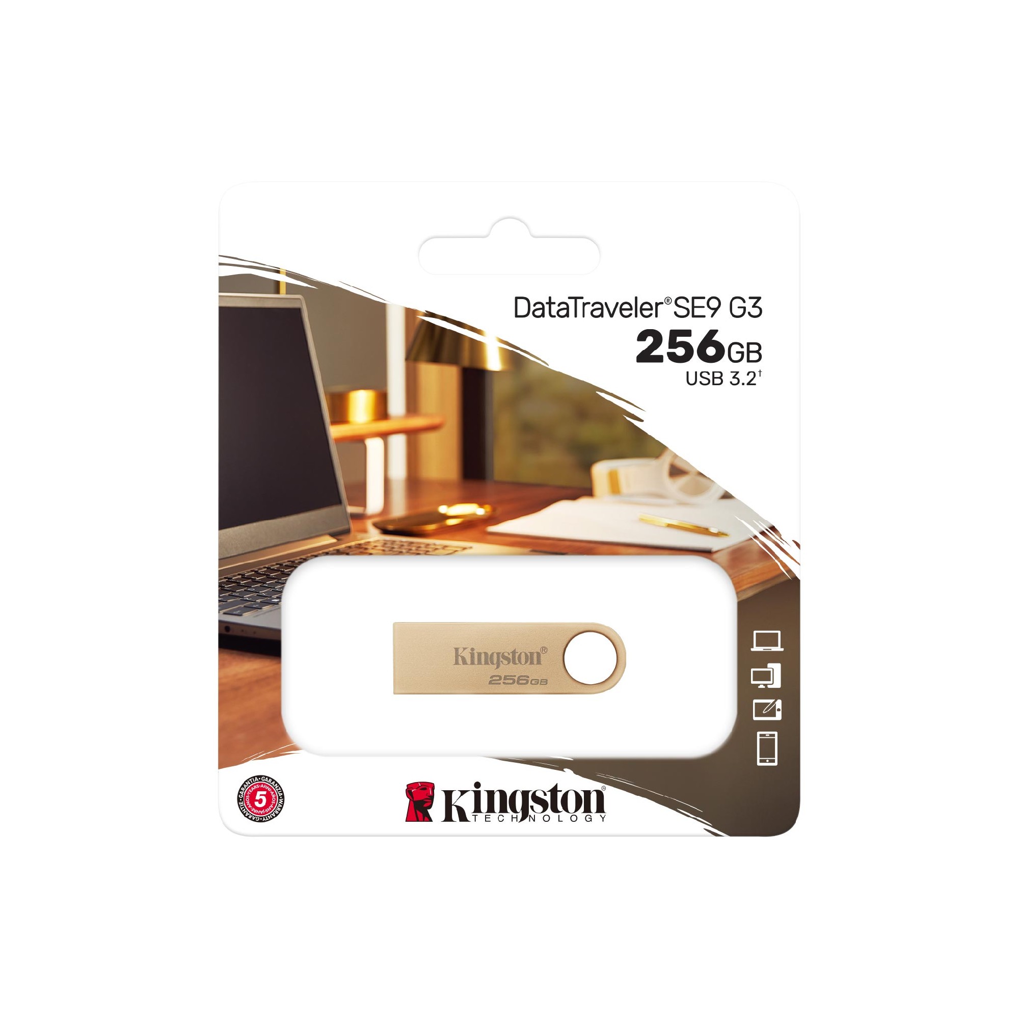 Флеш-накопитель USB Kingston DataTraveler SE9 G3 / 256ГБ / 220 MByte/s photo 3