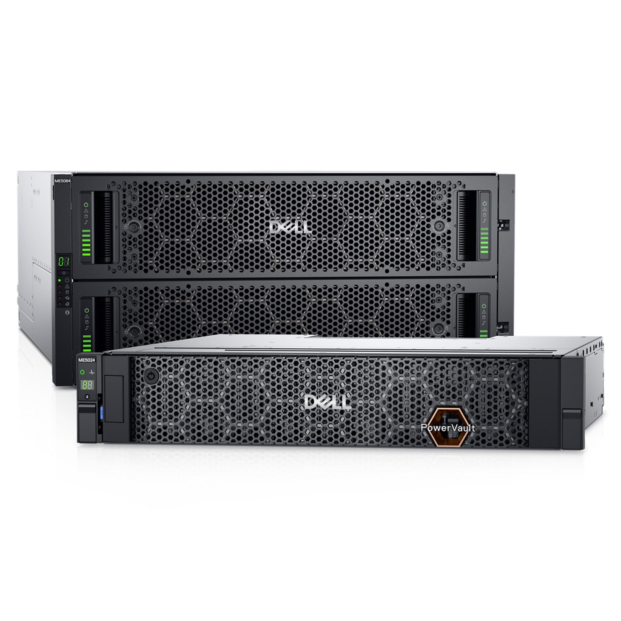 Dell EMC PowerVault ME5024 Storage Array - 2 x 2.4TB SAS 10k rpm 2.5” Hot-Plug + 22 x HDD Filler 2.5”, Single Blank, 2U Rack Rail, Bezel, 25Gb iSCSI 8 Port Dual Controller, Redundant 580W. photo 1