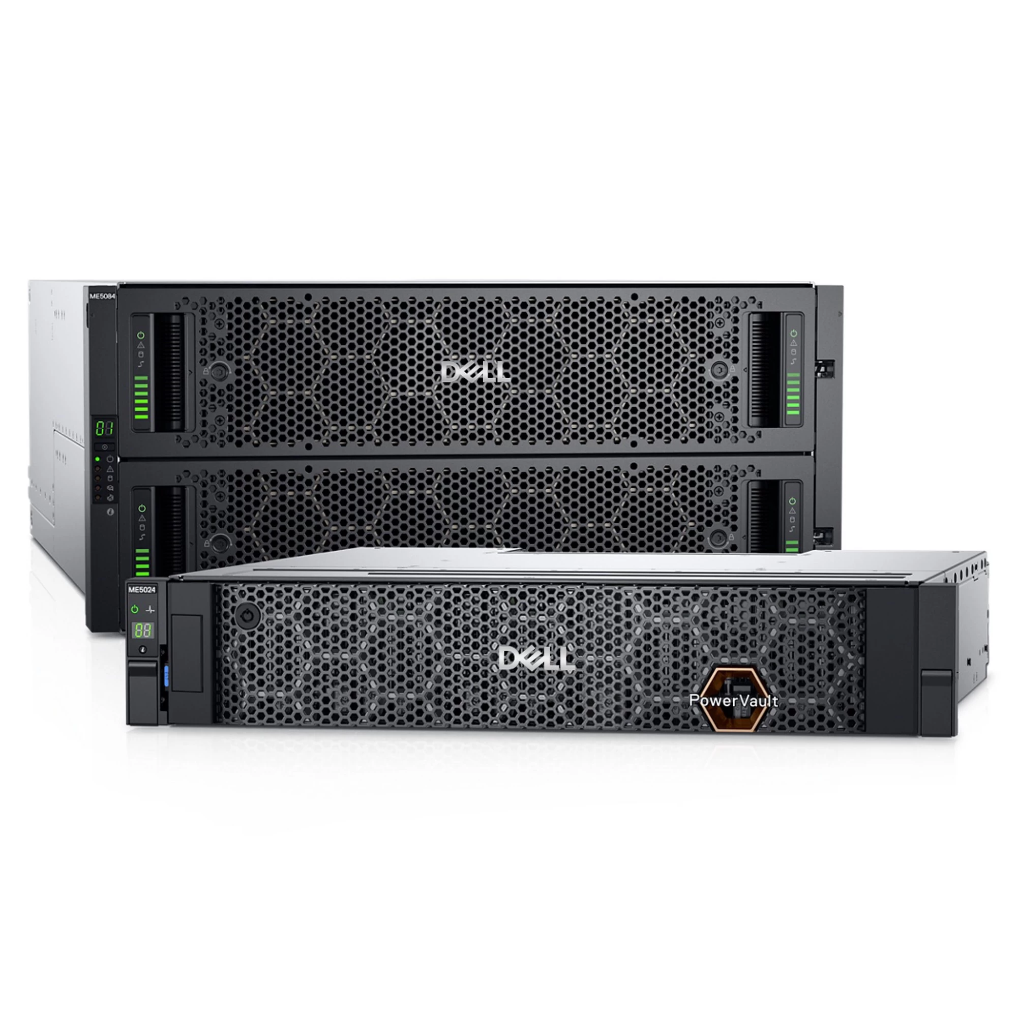 Dell EMC PowerVault ME5024 Storage Array - 2 x 2.4TB SAS 10k rpm 2.5” Hot-Plug + 22 x HDD Filler 2.5”, Single Blank, 2U Rack Rail, Bezel, 25Gb iSCSI 8 Port Dual Controller, Redundant 580W.