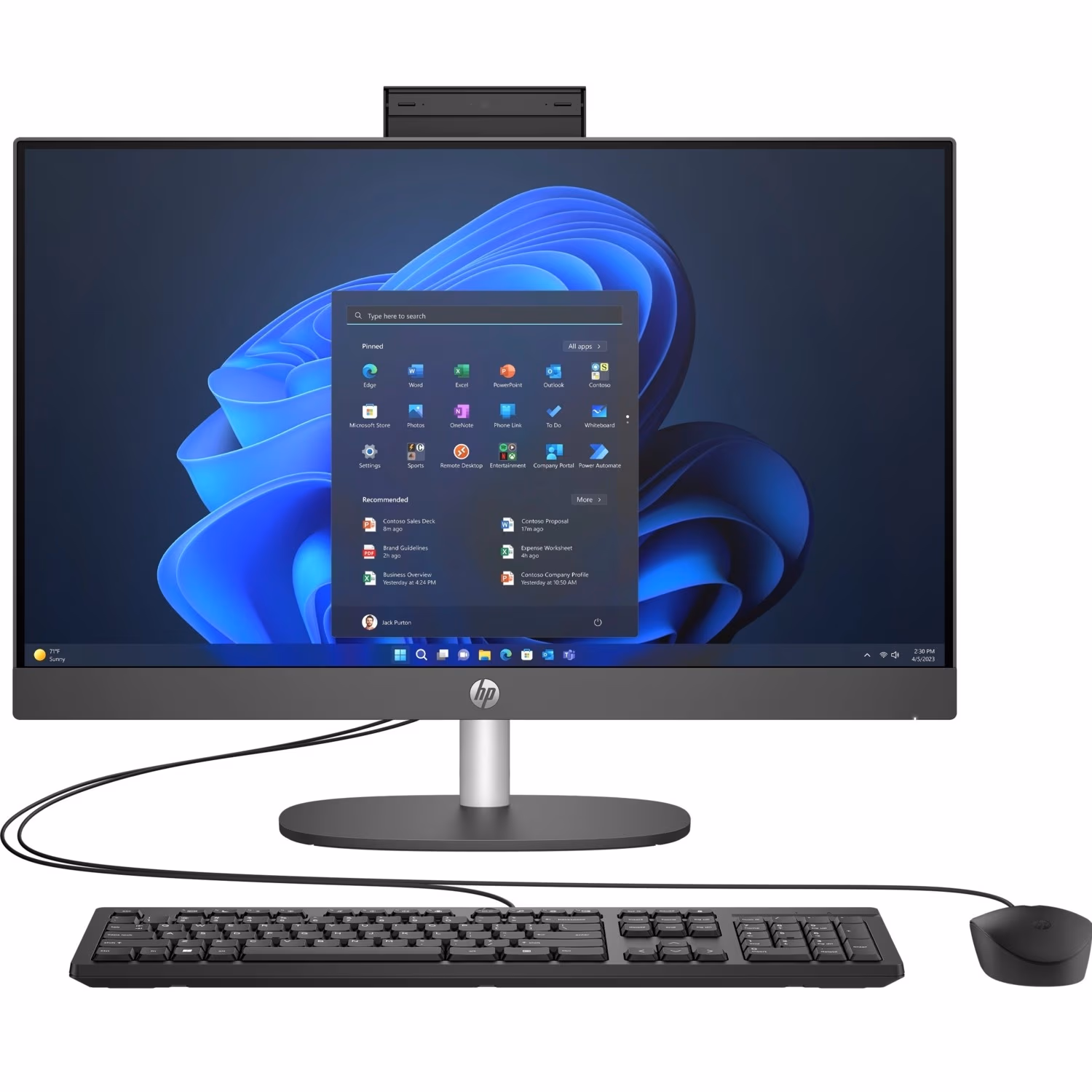 Моноблок 23.8” HP ProOne 240 G10/ Intel Core i5-1335U/ 8GB/ 512GB SSD/ Black 
