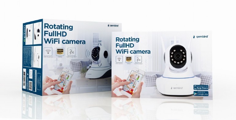 Умная вращающаяся Wi-Fi-камера Gembird TSL-CAM-WRHD-02/ 1080p / Wi-Fi / LAN photo 7