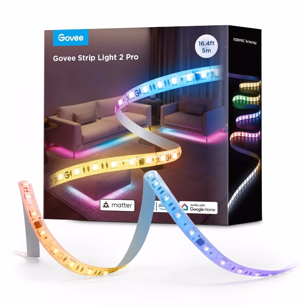 Световая полоса GOVEE RGBICWW LED Strip Light 2 Pro 5m