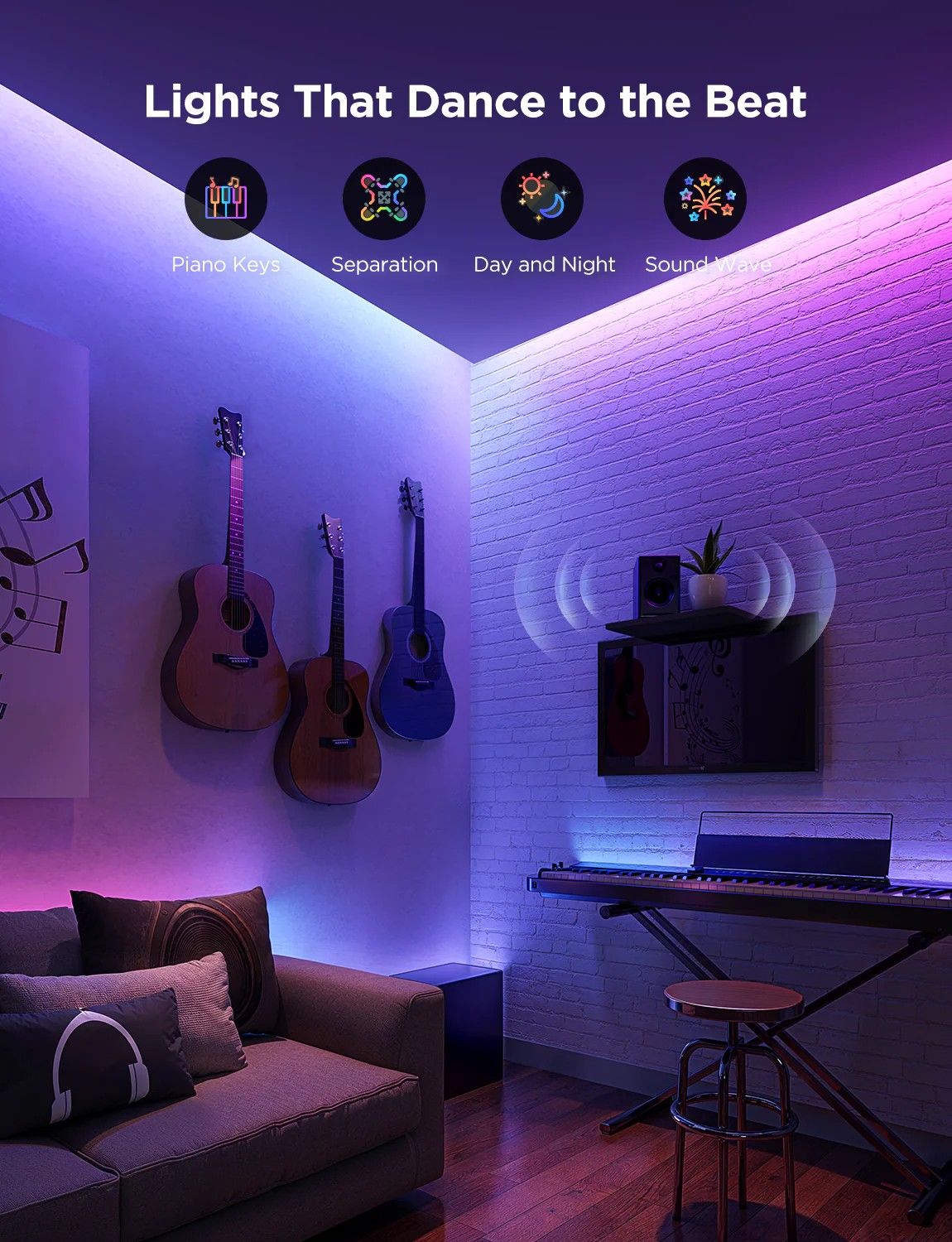 Световая полоса GOVEE RGBICWW LED Strip Light 2 Pro 5m photo 8