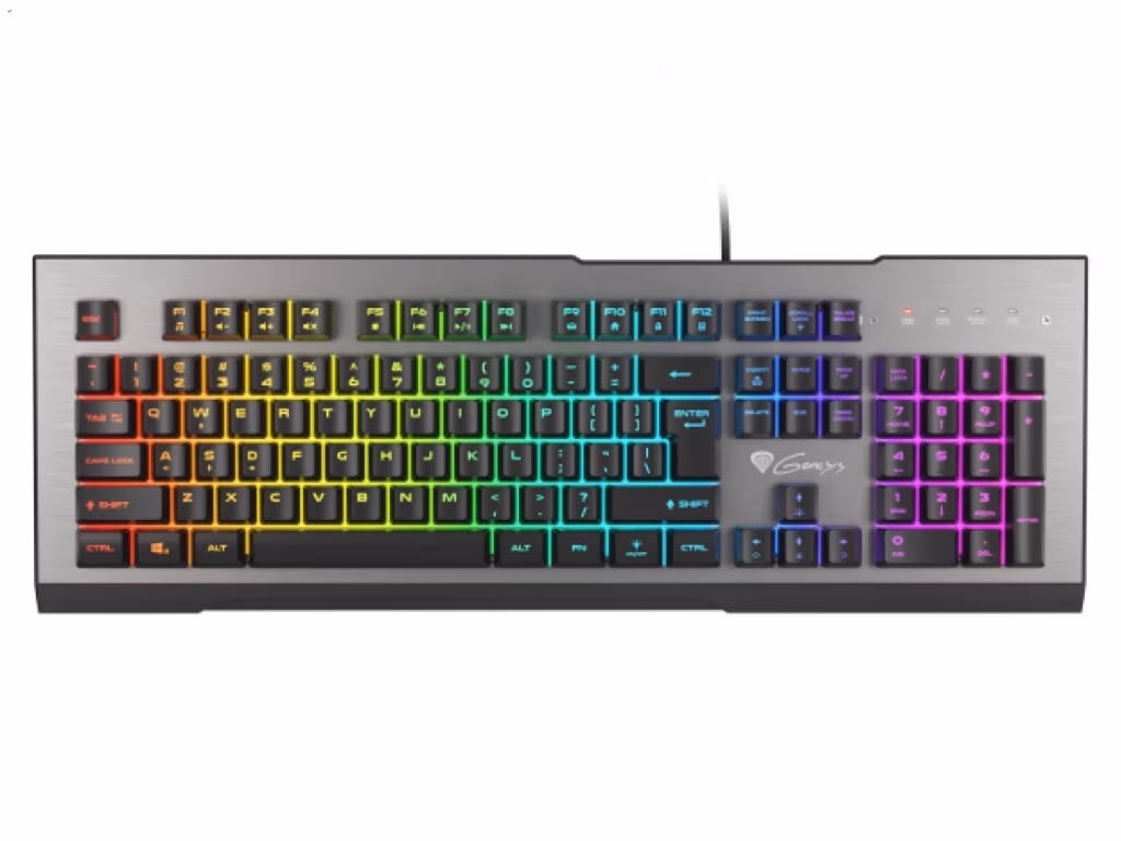 Tastatura cu fir Genesis Keyboard Rhod 500, RGB, US Layout, With RGB Backlight 