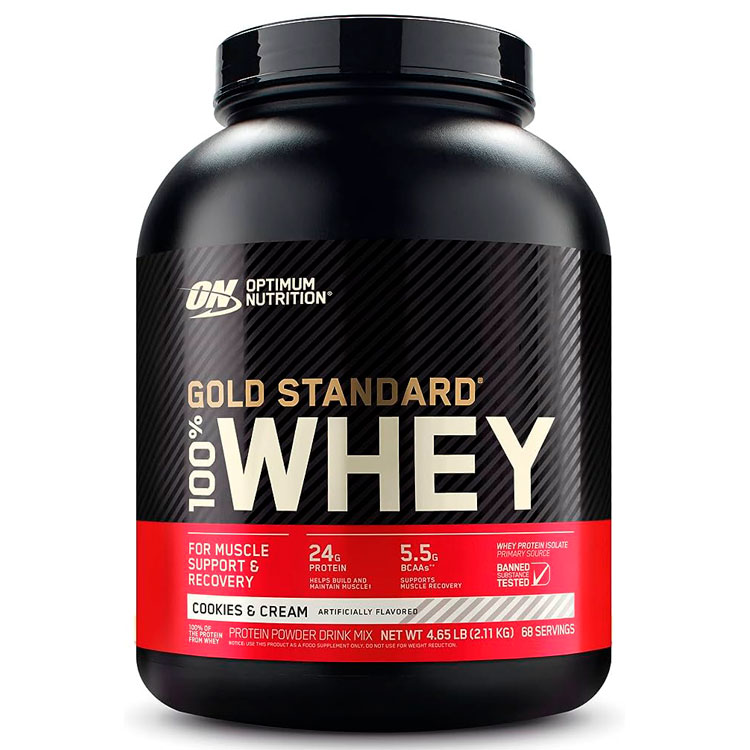 Сывороточный протеин Optimum Nutrition ON 100% WHEY GOLD GF C&C 4.65LB/2.26 кг photo 1