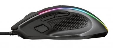 Проводная мышь Trust GXT 165 Celox RGB Черный / Оптическая / Черный photo 3