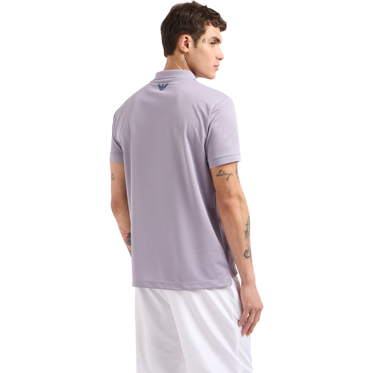  Polo pt bărbați EA7 EMPORIO ARMANI TENNIS PRO M POLO PL MONOGRAM S Violet  photo 3