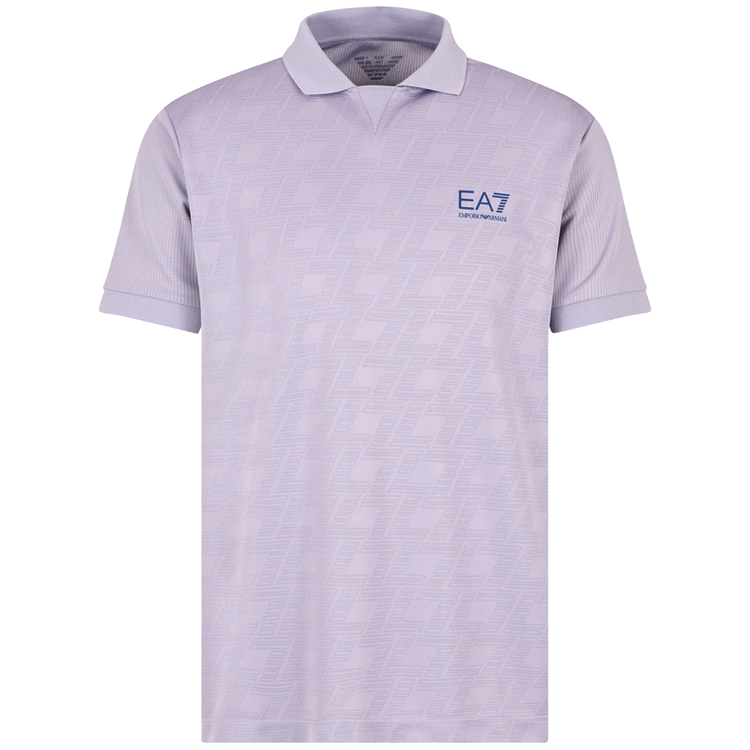  Polo pt bărbați EA7 EMPORIO ARMANI TENNIS PRO M POLO PL MONOGRAM S Violet  photo 4