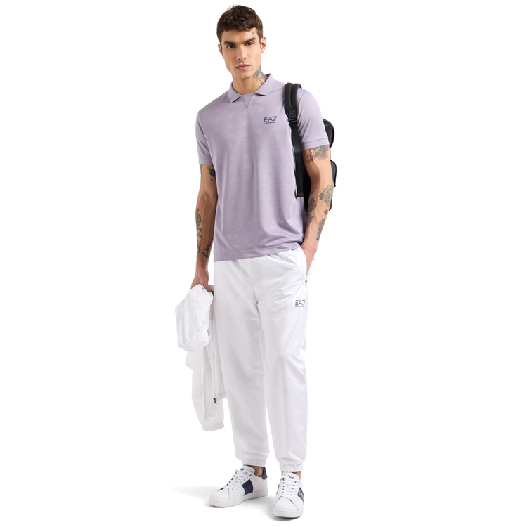  Polo pt bărbați EA7 EMPORIO ARMANI TENNIS PRO M POLO PL MONOGRAM S Violet  photo 5