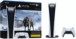 Игровая приставка Sony PlayStation 5 Digital Edition - White + God of War Ragnarok