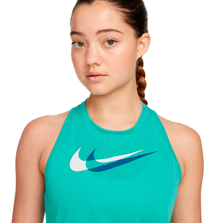 Майка Nike W NK DF SWSH RUN TANK / Женский / L / Зеленый photo 4