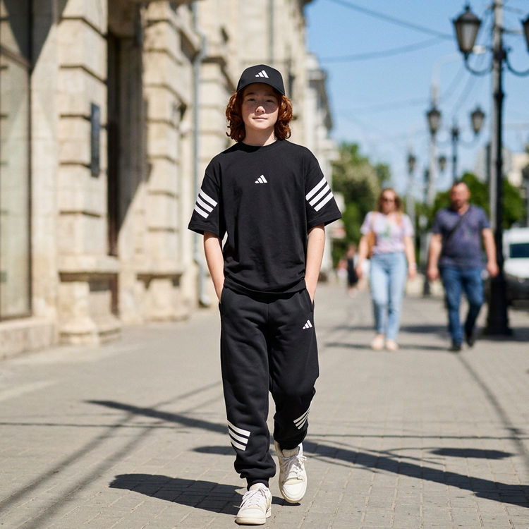 Tricou Adidas J FI 3S T photo 7