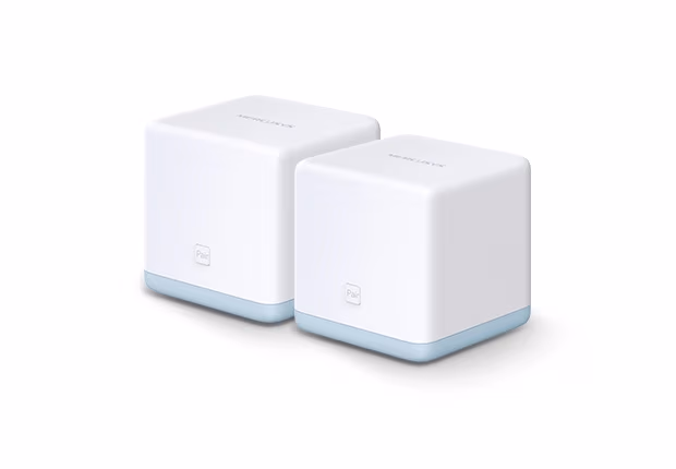 MERCUSYS Halo S12 (2-pack) AC1200 Mesh Wi-Fi System, 2 LAN Port, 867Mbps on 5GHz + 300Mbps on 2.4GHz, 802.11ac/b/g/n, Wi-Fi Dead-Zone Killer, Seamless Roaming with One Wi-Fi Name, Antivirus, Parental Controls