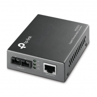 TP-LINK MC200CM, Gigabit Multi-Mode Media Converter, 1 x Lan Gigabit port, 1 x 1000M SC/UPC port, Extends fiber distance up to 0.55km using 50/125um fiber / up to 0.22km using 62.5/125um fiber, Wave Length 850nm, External Power Adapter thumbnav 1