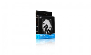 120mm Case Fan - DEEPCOOL "RF120W" White LED Fans, 120x120x25mm, 1300 RPM+10%, 21.9dBa, 48.9 CFM, 3-pin & 4-pin Peripheral thumbnav 5