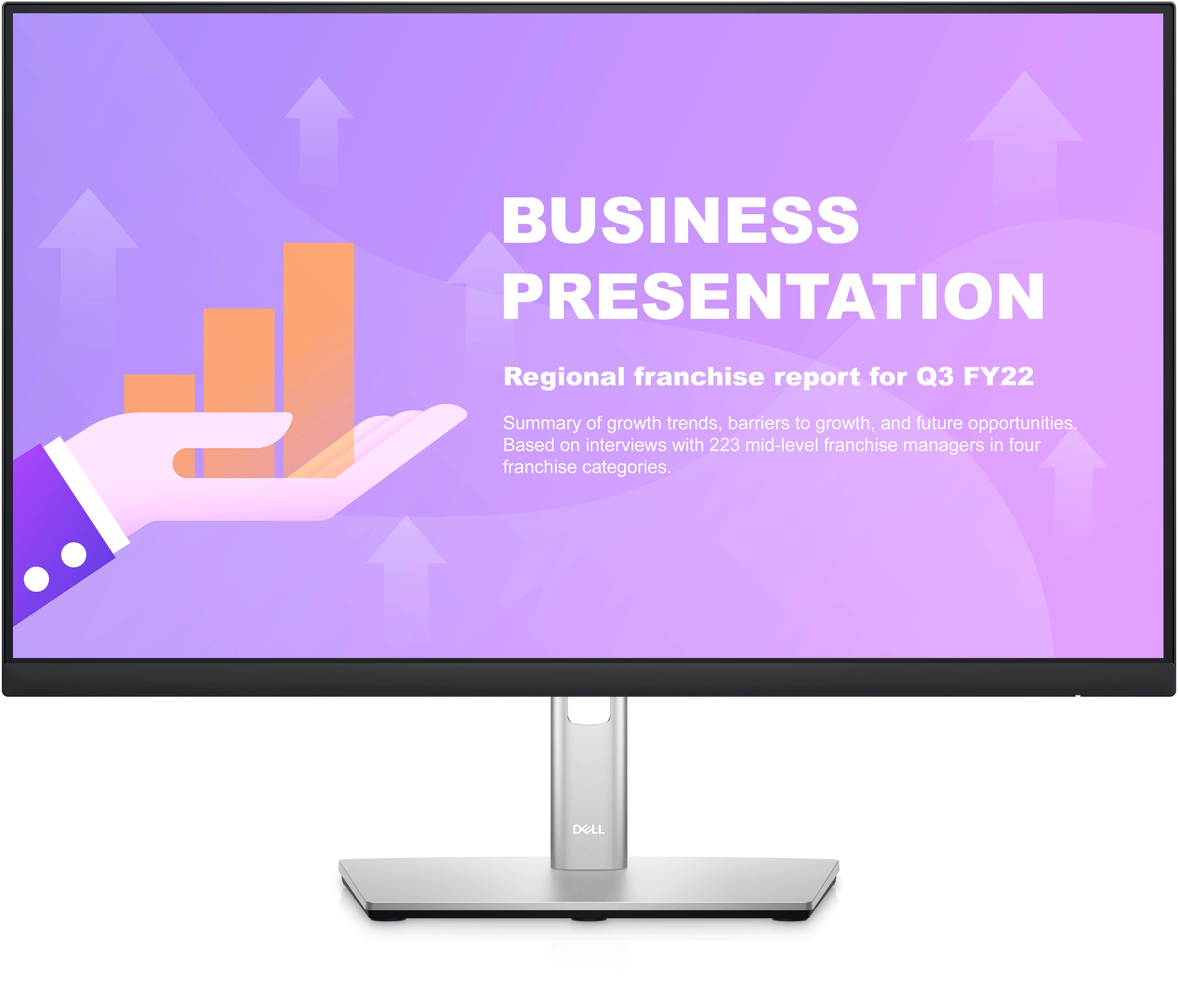 23.8" DELL IPS LED P2422H Ultrathin Bezel Black/Silver (5ms, 1000:1, 250cd,1920x1080, 178°/178°, VGA, DisplayPort, HDMI, USB Hub: 4 x USB3.2, Pivot, Height-adjustable, VESA /      ) photo 1