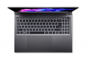 ACER Swift X 16 Steel Gray (NX.KFPEU.003), 16.0" OLED 3.2K (3200x2000) DCI-P3 100%, 400nits,120Hz (AMD Ryzen 7 7840HS 8xCore, 3.8-5.1GHz, 16GB(onboard) LPDDR5 RAM, 1TB PCIe NVMe SSD, GeForce RTX 4050 6GB GDDR6, WiFi6E/BT 5.1, FPS, RGB BK, 76Wh 4cell, 1080 thumbnav 4