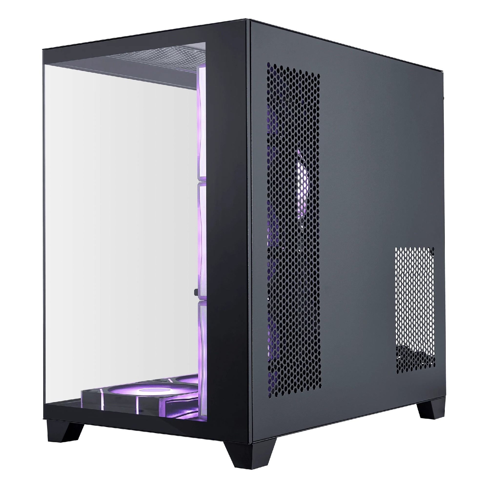 Корпус 1STPLAYER MV8-TP / no PSU / Side-Window / 4x120mm / ATX / Black photo 4