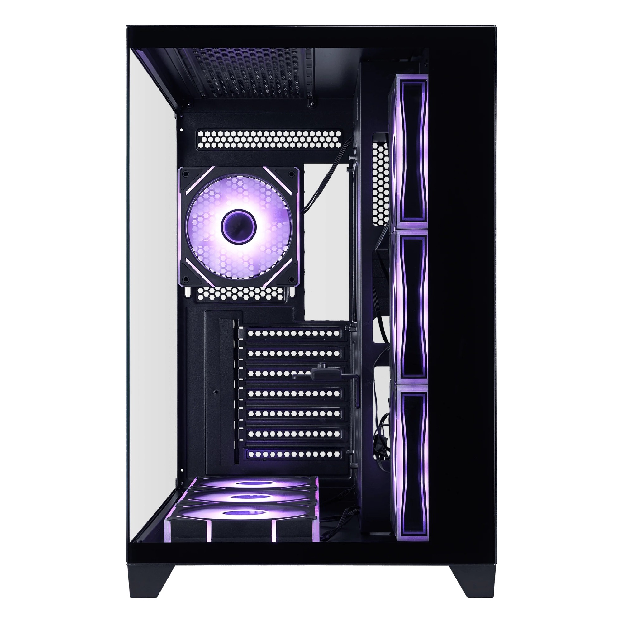 Корпус 1STPLAYER MV8-TP / no PSU / Side-Window / 4x120mm / ATX / Black photo 5