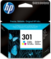 HP 301 (CH562EE) Tri-color Ink Cartridge, 165 pages for HP DESKJET 1000, 1050, 1050A, 2000, 2050, 2050A, 2054A, 3000, 3050, 3050A, 3020A, 3054A thumbnav 1