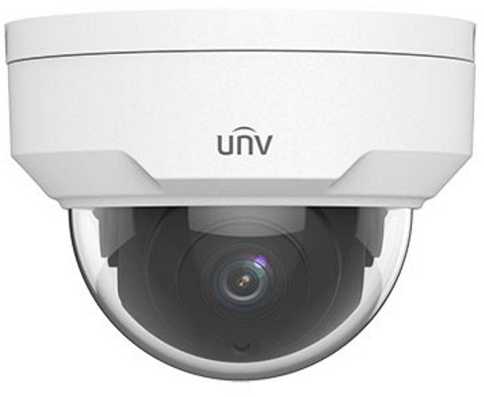 UNV IPC324LR3-VSPF28-D, Easy DOME 4Mp, 1/3” CMOS, Fixed lens 2.8mm, IR up to 30m, ICR, 2592x1520:20fps, Ultra 265/H.264/MJPEG, Triple stream, DWDR, IP67&IK10, HLC, car-grade LED, 2-Axis, DC12V/PoE photo 1