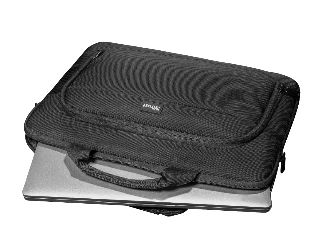 Trust NB bag 14” - Eco-friendly Slim laptop bag for 14”  laptops, Black photo 4