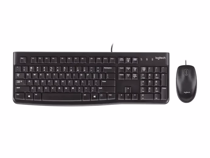 Клавиатура и мышка Logitech MK120, Black 