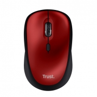 Мышь Беспроводная Trust Yvi + Eco / 8m 2.4GHz Micro receiver / 1600dpi / Red thumbnav 1