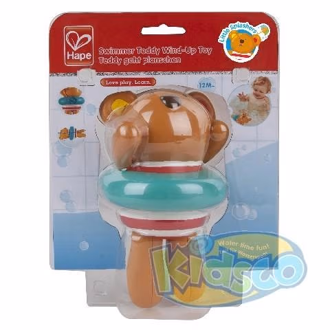 Hape E0204A Swimmer Teddy Wind-Up Toy 