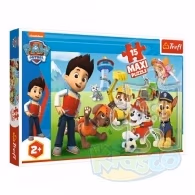 Trefl 14336 Puzzle 15 Maxi Funny Paw Patrol