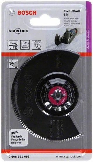 Сегментированный пильный диск  Bosch PMF ACZ 100 SWB BIM, MULTI 100mm, 2608661693 photo 2