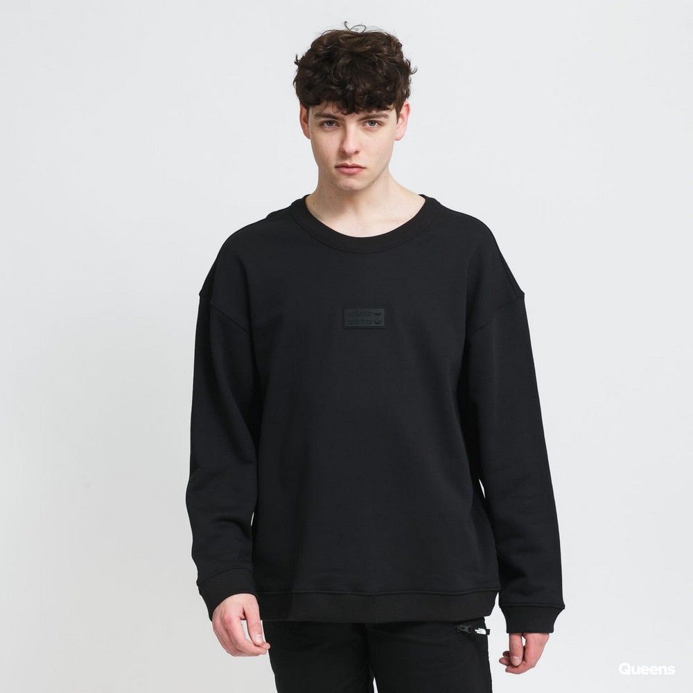 Мужская Толстовка Adidas SILICON CREW S Черный photo 2