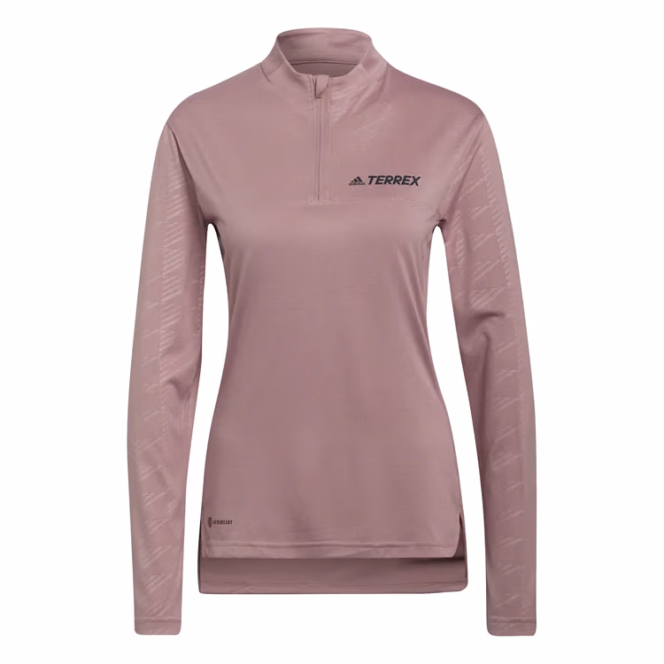 Футболка Adidas W MT Half Zi LS