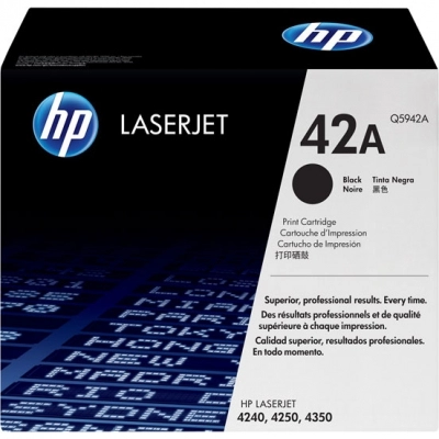 HP 42A (Q5942A) Black Cartridge for HP LaserJet 1240, 4250, 4250N, 4250TN, 4250DTN, 4350, 4350TN, 4350DTN, 4350N, 10000 p.